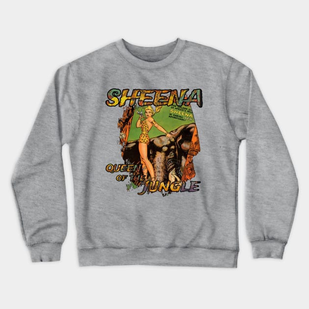 Sheena - Queen of the Jungle Crewneck Sweatshirt by Joaddo